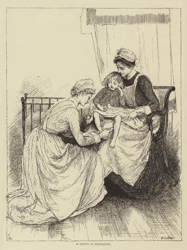 Illusztráció: Egy nővér története, Honnor Morten alkotó: Mary L. Gow