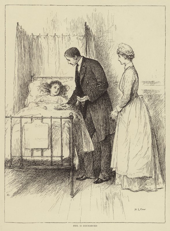 Illusztráció Honnor Morten A nővér története című könyvéhez. alkotó: Mary L. Gow