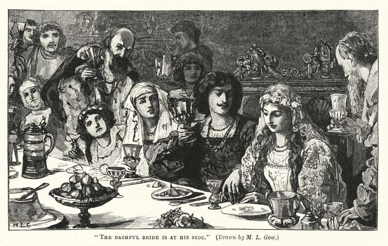A szégyenlős menyasszony mellette van (metszet) alkotó: Mary L. Gow