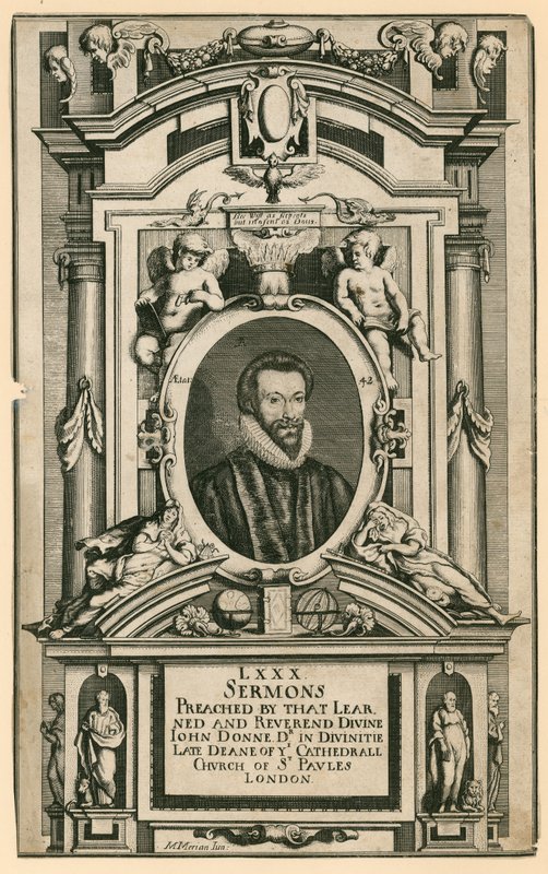 Dr. John Donne, a londoni Szent Pál székesegyház néhai dékánja alkotó: Mattaus the Younger Merian