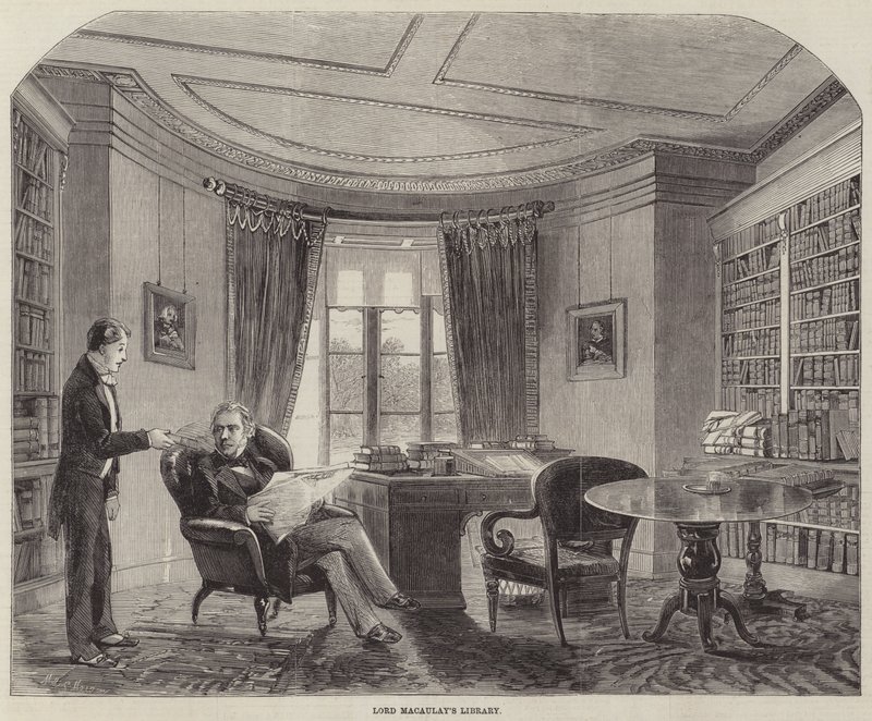 Lord Macaulay könyvtára alkotó: Matthew Somerville Morgan