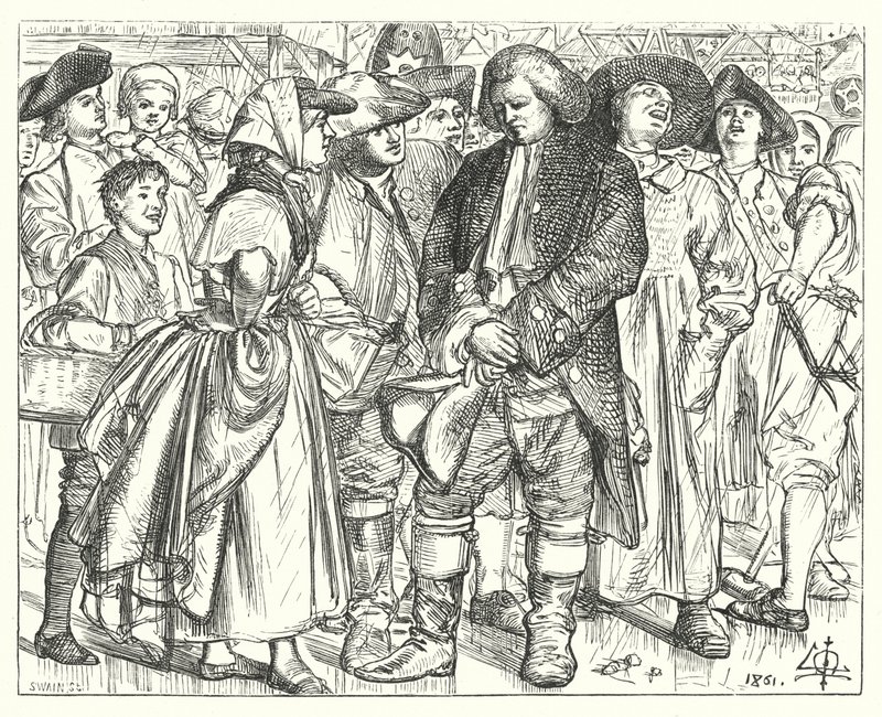 Dr. Johnson bűnbánata (metszet) alkotó: Matthew James (attr. to) Lawless