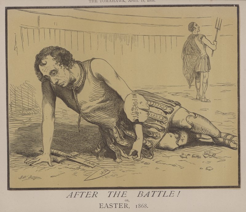A csata után! vagy, 1868. húsvét (színes litó) alkotó: Matthew