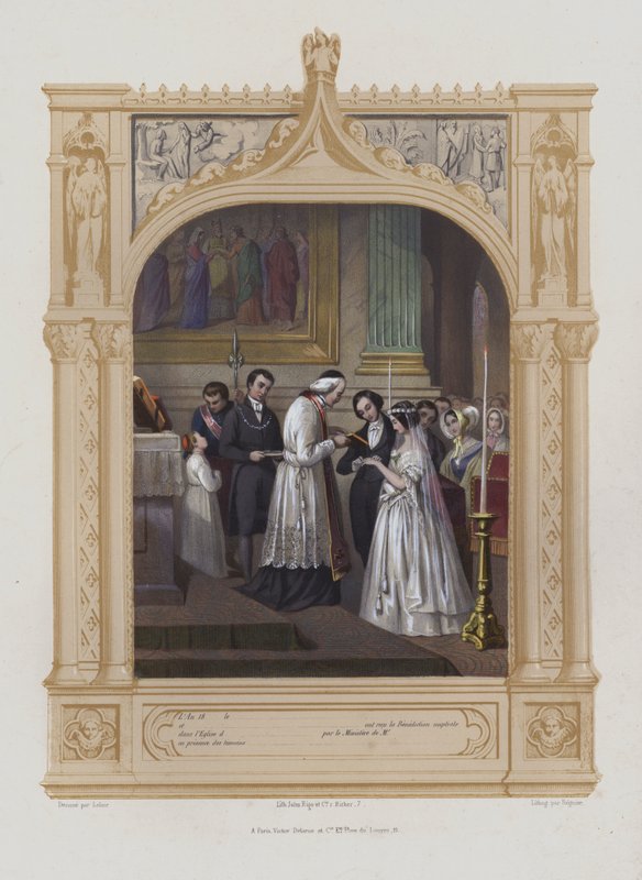 Házassági áldás alkotó: Maurice Leloir