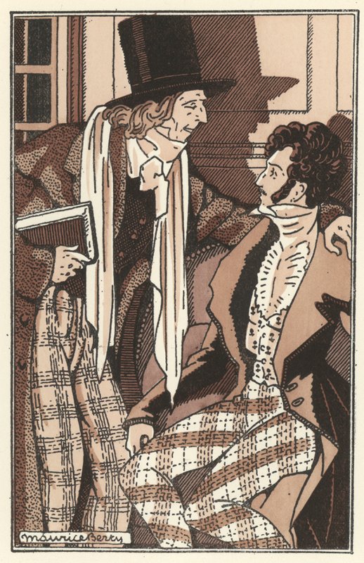 Illusztráció a Scenes de la Vie de Boheme-hez, Henri Murger (litho) alkotó: Maurice Berty