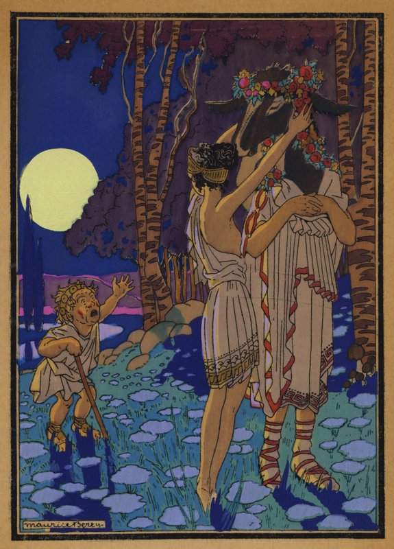 Illusztráció Shakespeare Szentivánéji álom című művéhez (színes litó) alkotó: Maurice Berty