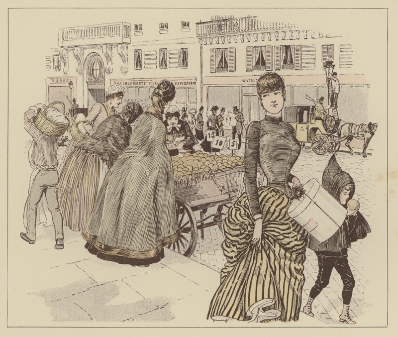 Illusztráció a Paris Brillanthoz (színes litó) alkotó: Maurice Charles Mathieu Bonvoisin
