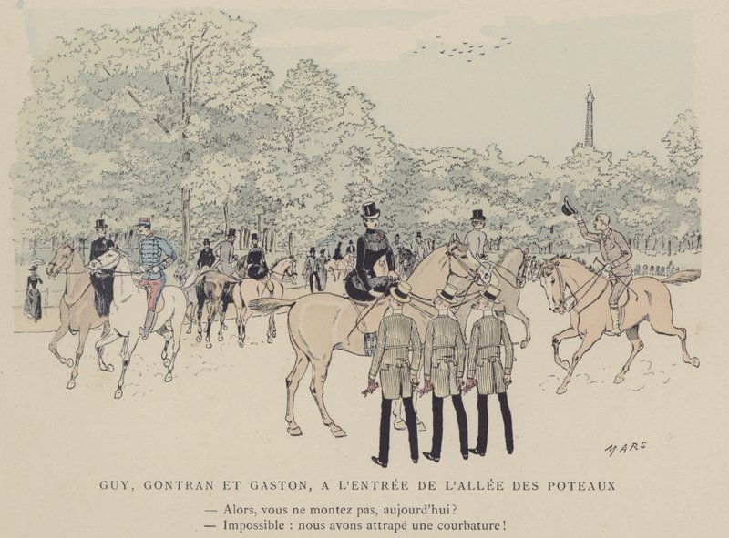 Illusztráció a Paris Brillanthoz (színes litó) alkotó: Maurice Charles Mathieu Bonvoisin