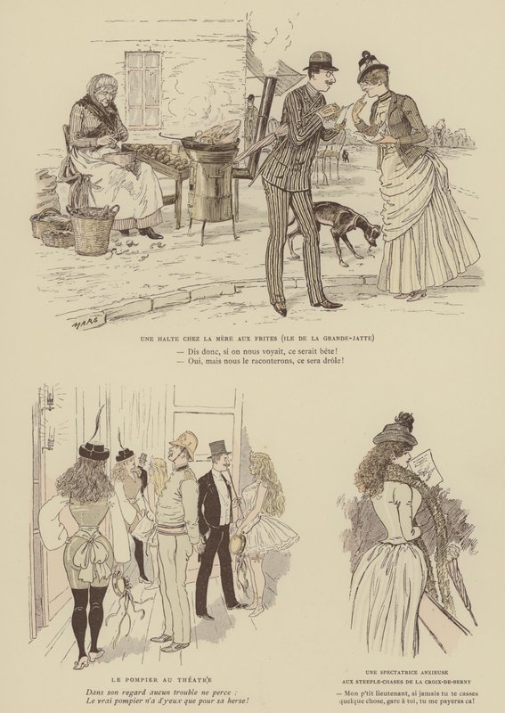 Illusztráció a Paris Brillanthoz (színes litó) alkotó: Maurice Charles Mathieu Bonvoisin