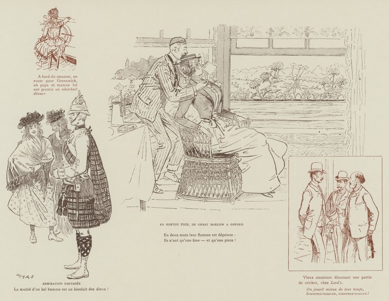 Illusztráció a Mars londoni életéhez alkotó: Maurice Charles Mathieu Bonvoisin