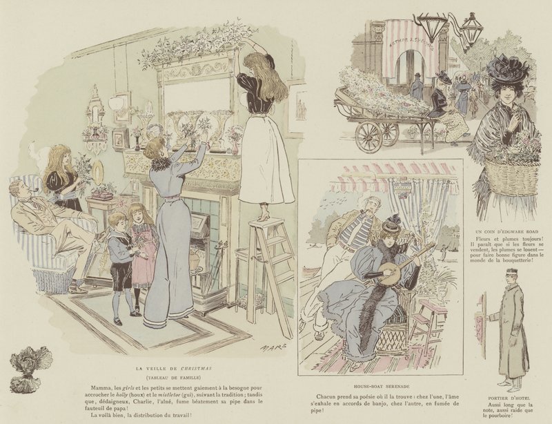 Illusztráció a Mars londoni életéhez alkotó: Maurice Charles Mathieu Bonvoisin