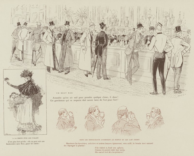 Illusztráció a Mars londoni életéhez alkotó: Maurice Charles Mathieu Bonvoisin