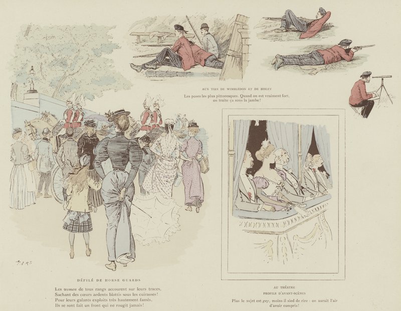 Illusztráció a Mars londoni életéhez alkotó: Maurice Charles Mathieu Bonvoisin