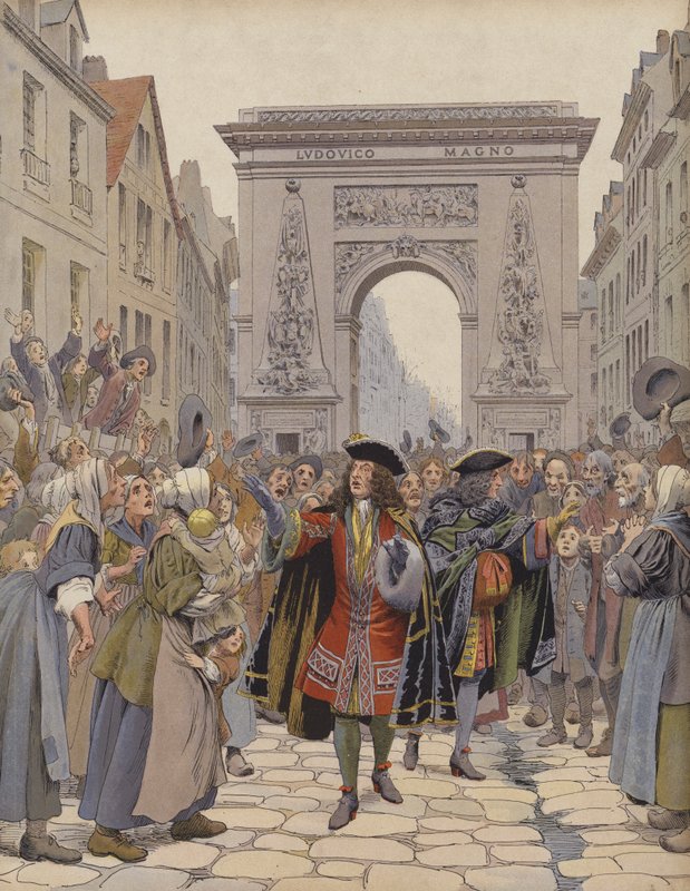 Boufflerek 1709 telén, csillapítva a zavart alkotó: Maurice Leloir