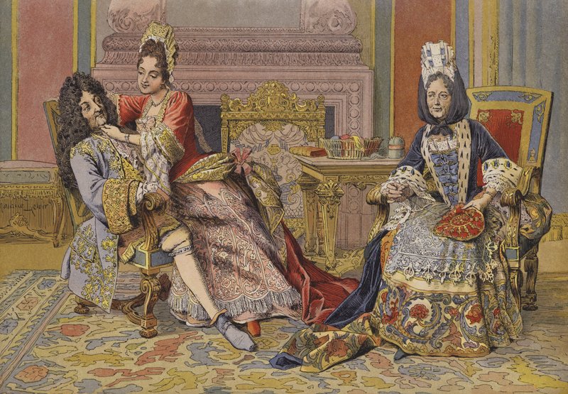 A burgundi hercegnő ismeretsége XIV. Lajos királlyal alkotó: Maurice Leloir