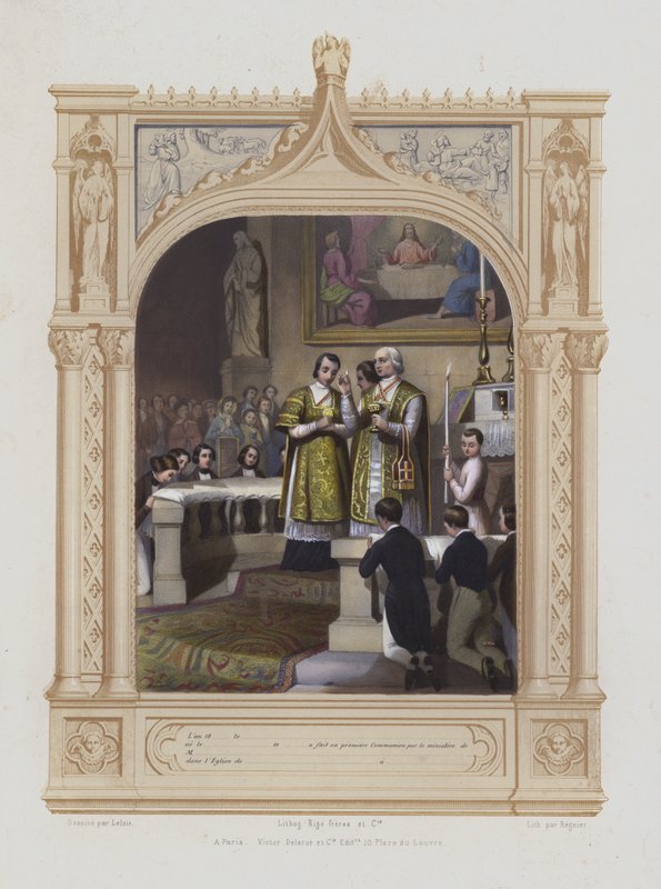 Elsőáldozás (akvatinta) alkotó: Maurice Leloir