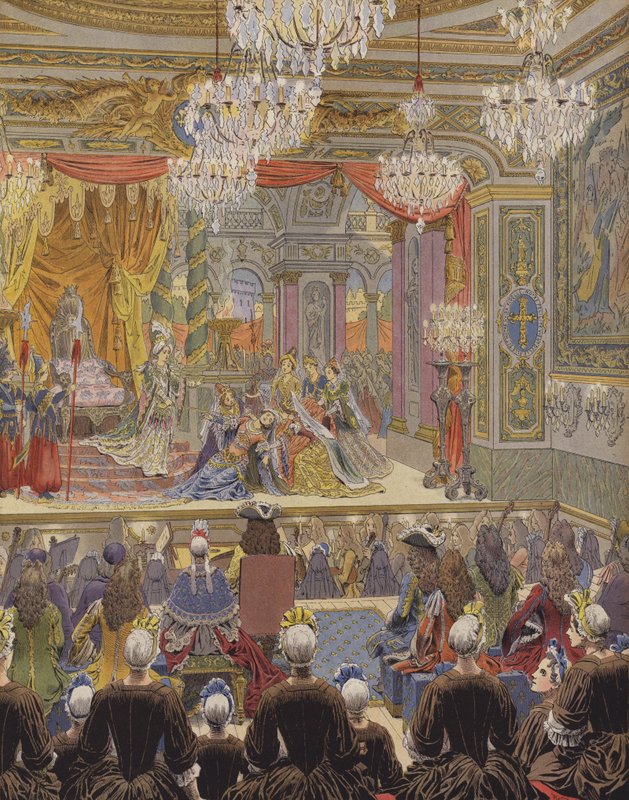 Les Demoiselles de Saint-Cyr Roots Esther című művének első előadása alkotó: Maurice Leloir