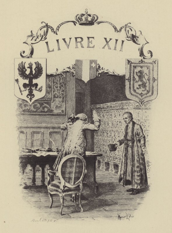 Illusztráció Jean-Jacques Rousseau vallomásai XII. könyvéhez (metszet) alkotó: Maurice Leloir