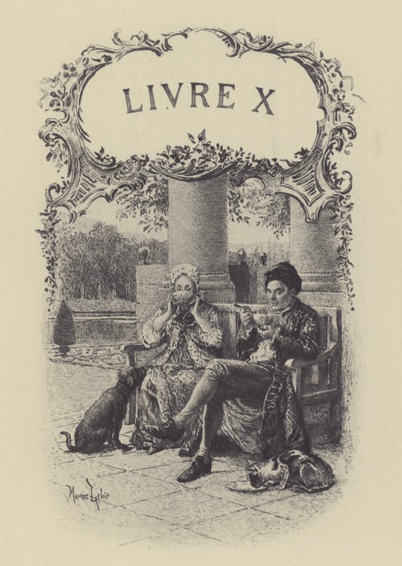 Illusztráció Jean-Jacques Rousseau vallomásai X. könyvéhez (metszet) alkotó: Maurice Leloir