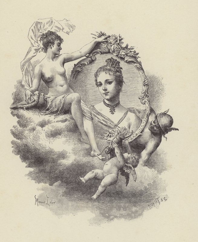 Manon Lescaut illusztrációja (metszet) alkotó: Maurice Leloir