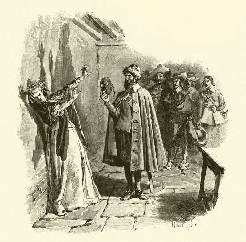Illusztráció a három testőrhöz (metszet) alkotó: Maurice Leloir