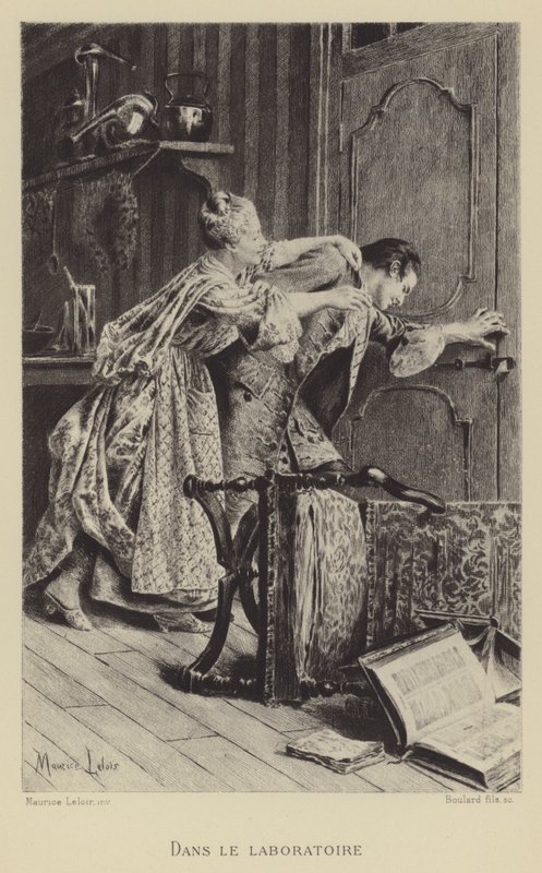 Laboratóriumban (mélynyomás) alkotó: Maurice Leloir