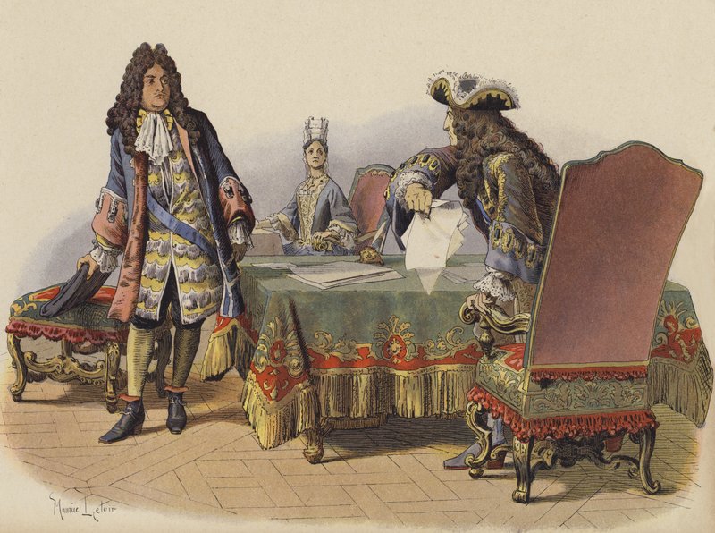 A király sértése Madame de Maintenon apartmanjaiban alkotó: Maurice Leloir