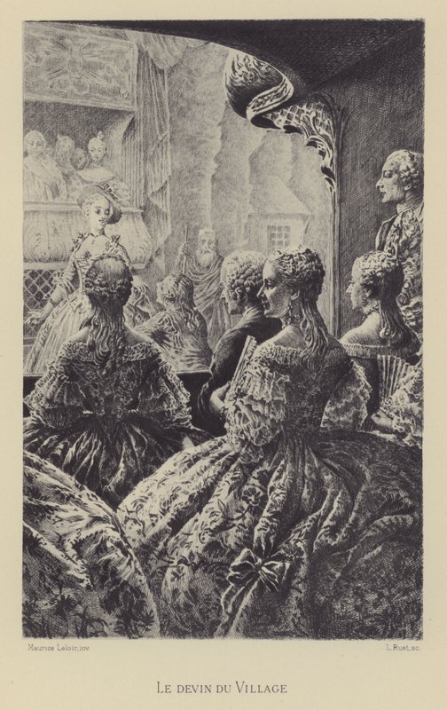 The Village Soothsayer (mélynyomás) alkotó: Maurice Leloir