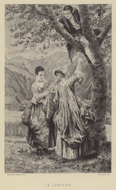 A cseresznyefa (mélynyomás) alkotó: Maurice Leloir
