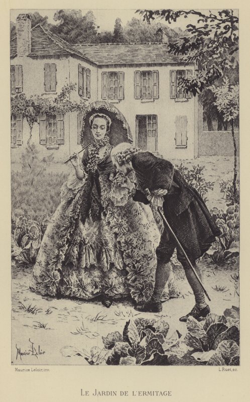 Az Ermitázs kertje (mélynyomás) alkotó: Maurice Leloir