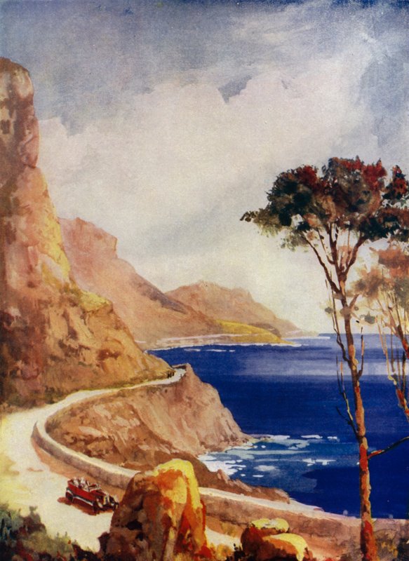 Victoria Drive, Fokváros, Dél-Afrika (színes litho) alkotó: Maurice Randall