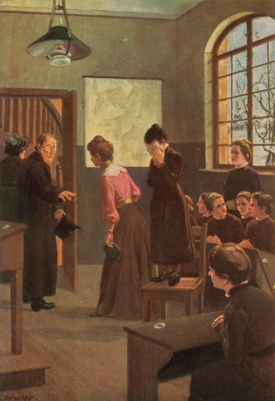 Illusztráció Jane Eyre-hez, Charlotte Bronte (színes litó) alkotó: Max Wulff