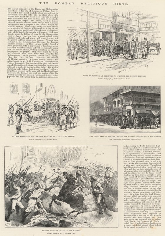 A bombayi vallási zavargások alkotó: Melton Prior