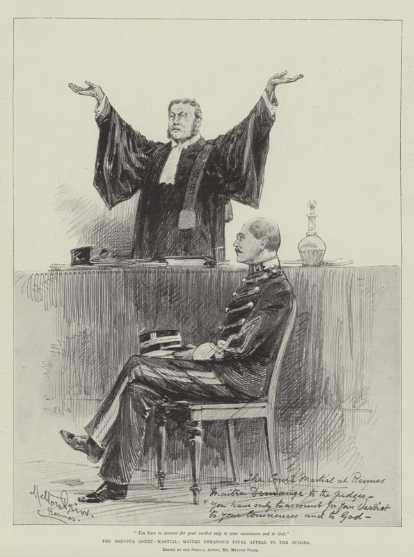 A Dreyfus-hadibíróság, Maitre Demange végső fellebbezése a bírákhoz alkotó: Melton Prior