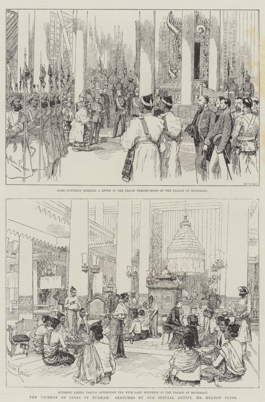 India alkirálya Burmában alkotó: Melton Prior