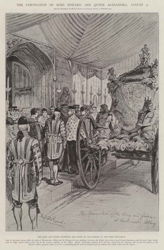 Edward király és Alexandra királyné koronázása, augusztus 9 alkotó: Melton Prior