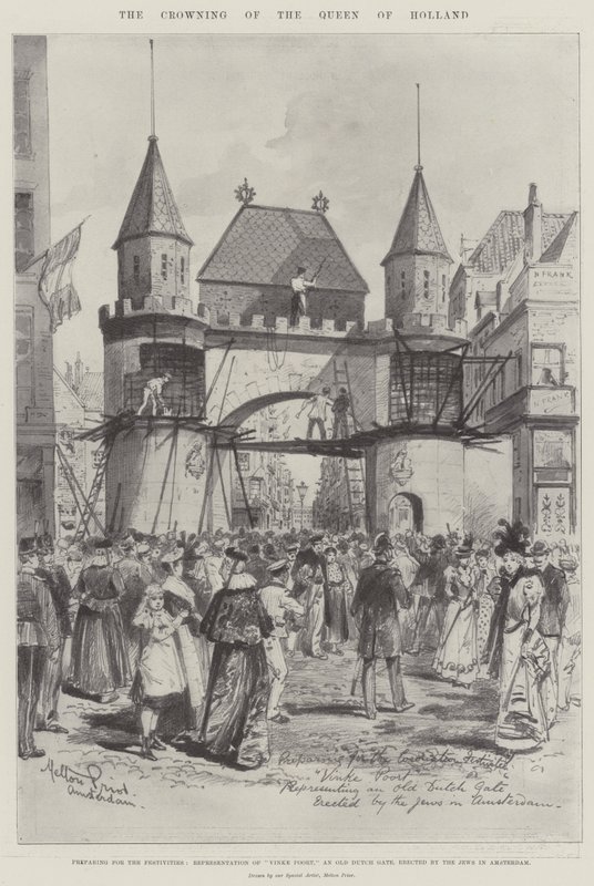 Holland királynő megkoronázása alkotó: Melton Prior