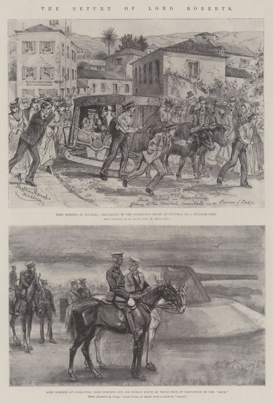 Lord Roberts visszatérése alkotó: Melton Prior