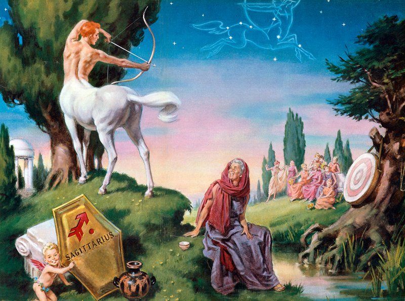 Nyilas (színes litográfia) alkotó: Mervyn Suart