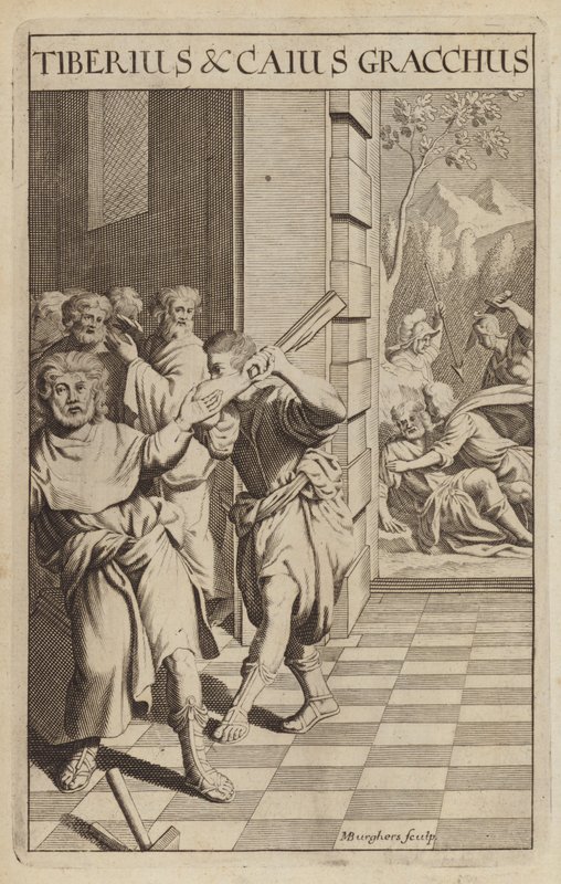 Tiberius és Caius Gracchus, római politikusok alkotó: Michael Burghers