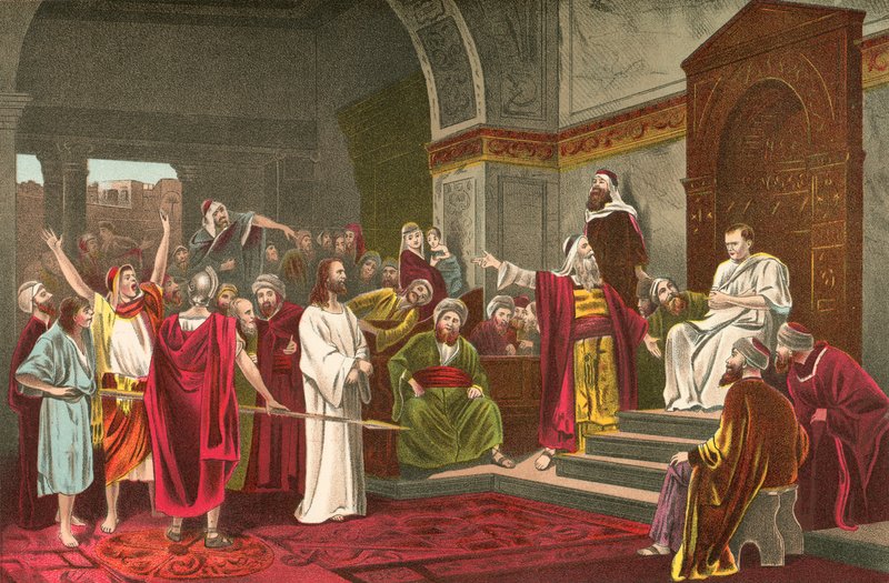 Krisztus Pilátus előtt alkotó: Mihály Munkácsy