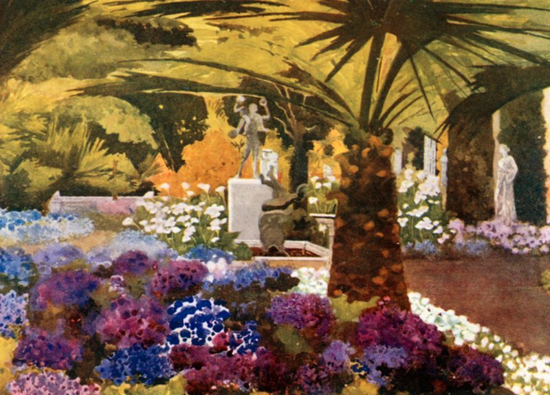 A Cinerarias, az Achilleion, Korfu alkotó: Mima Nixon
