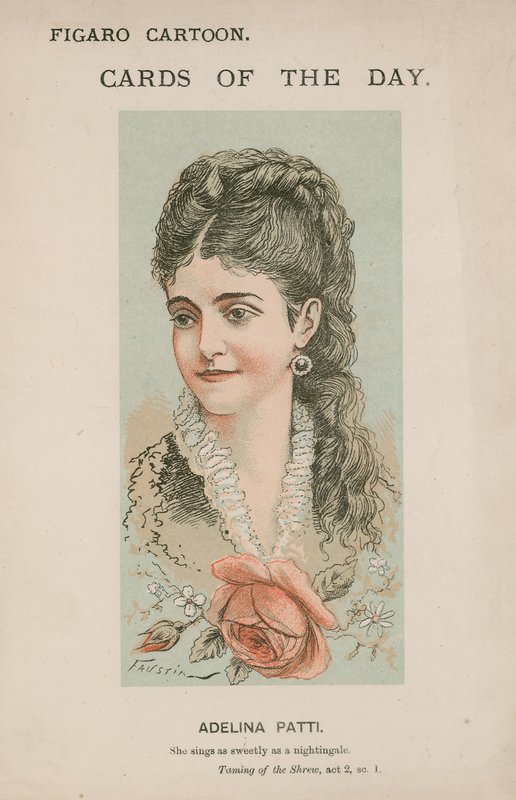 Adelina Patti, Énekel olyan édesen, mint egy fülemüle. alkotó: Modesto Faustini