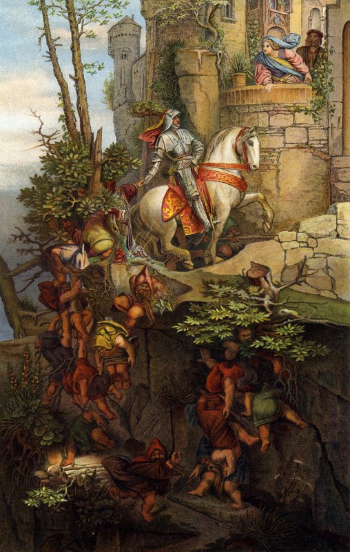 Kuno von Falkenstein lovaglása alkotó: Moritz Ludwig von Schwind