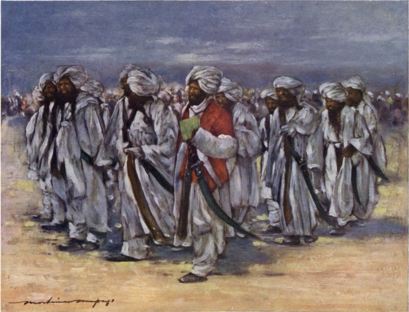 Baluch Chiefs Durbar napján alkotó: Mortimer Ludington Menpes