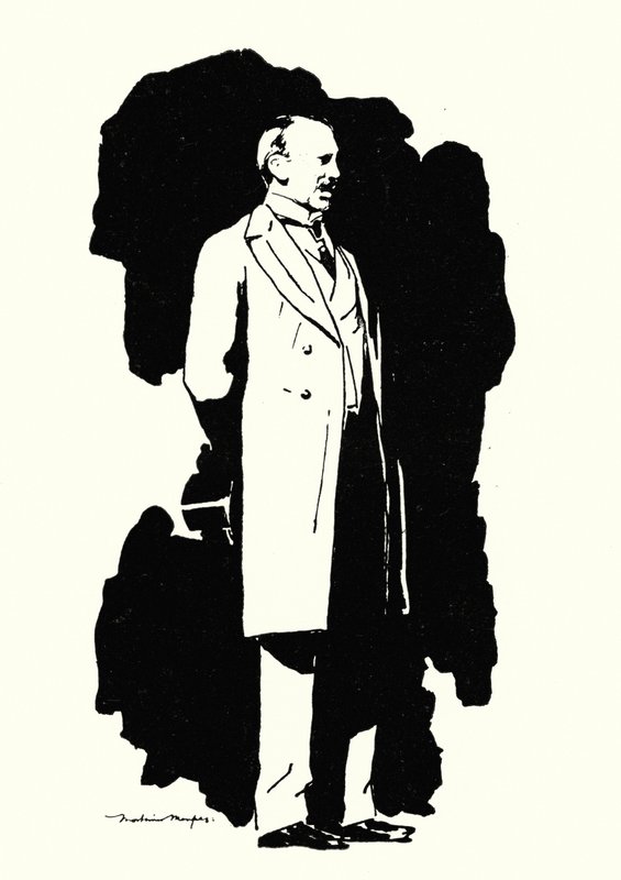 Sir Alfred Milner beszédet mond a közönséghez a Mafeking napján alkotó: Mortimer Ludington Menpes