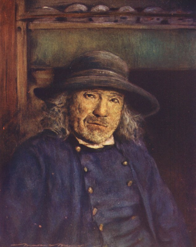 Egy breton gazda (színes litográfia) alkotó: Mortimer Ludington Menpes