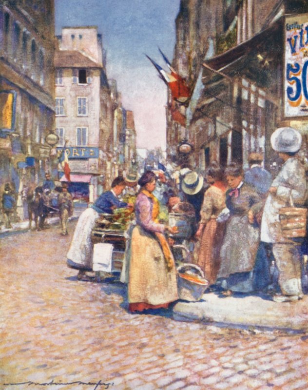 Egy sarok a Rue de Seine-nél alkotó: Mortimer Ludington Menpes