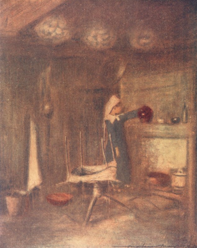 A Cottage Home (színes litográfia) alkotó: Mortimer Ludington Menpes