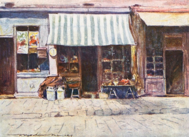 Cremerie a Rue St Honore-ban alkotó: Mortimer Ludington Menpes